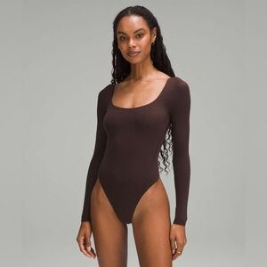 NWT lululemon athletica Brown Long Sleeve Bodysuit
